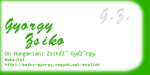 gyorgy zsiko business card